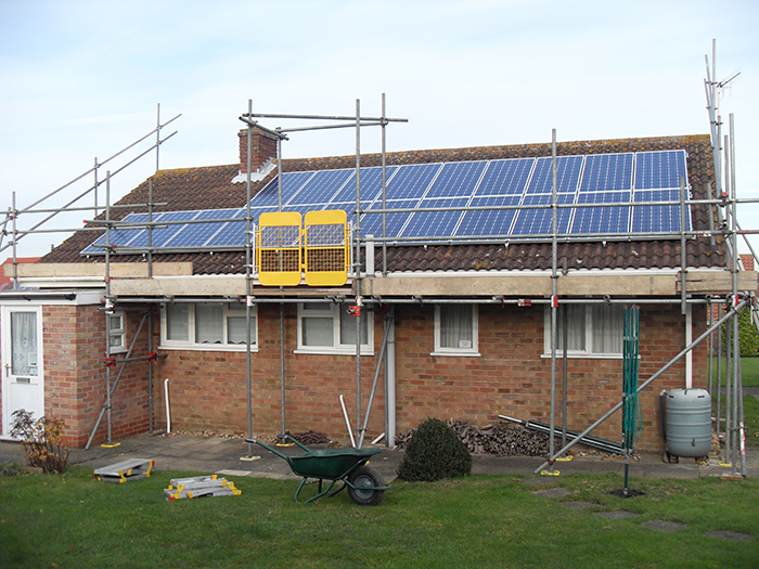 Solar Panel Scaffolding